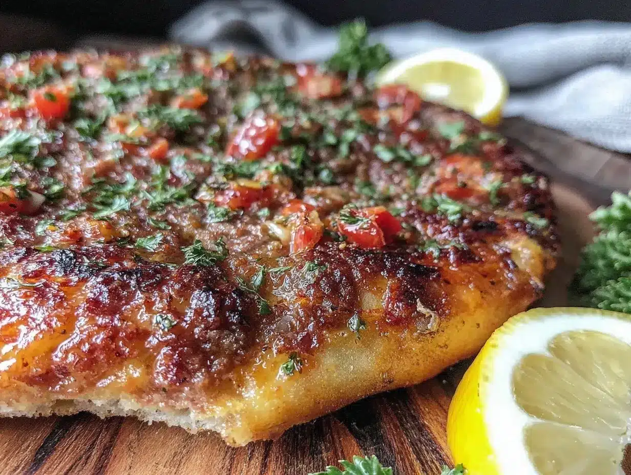 turkish lahmacun flatbread preparation steps
