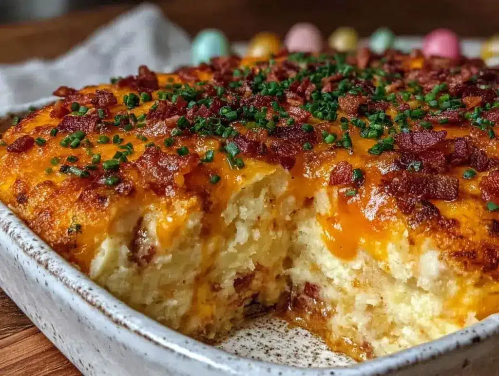 twice baked potato casserole - featured image