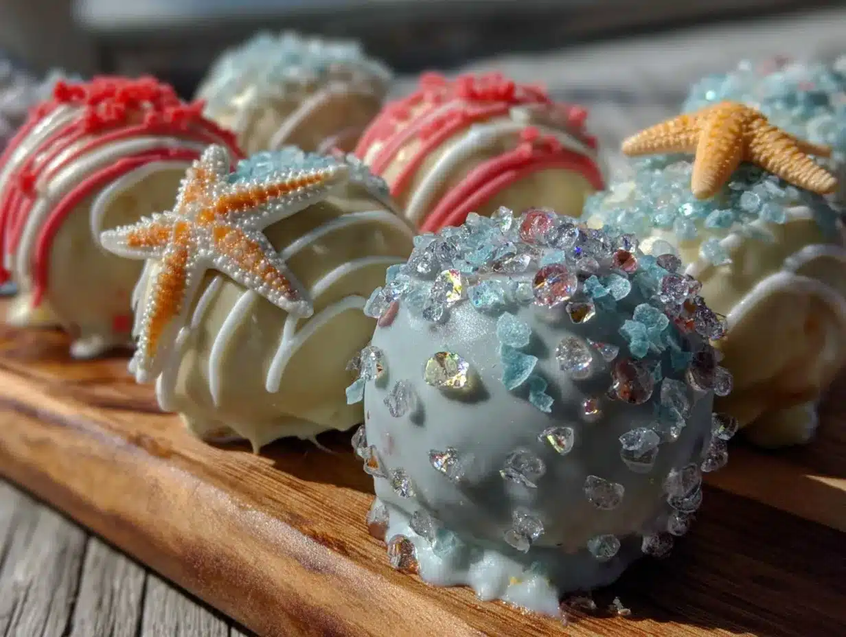 beach themed cake pops preparation steps