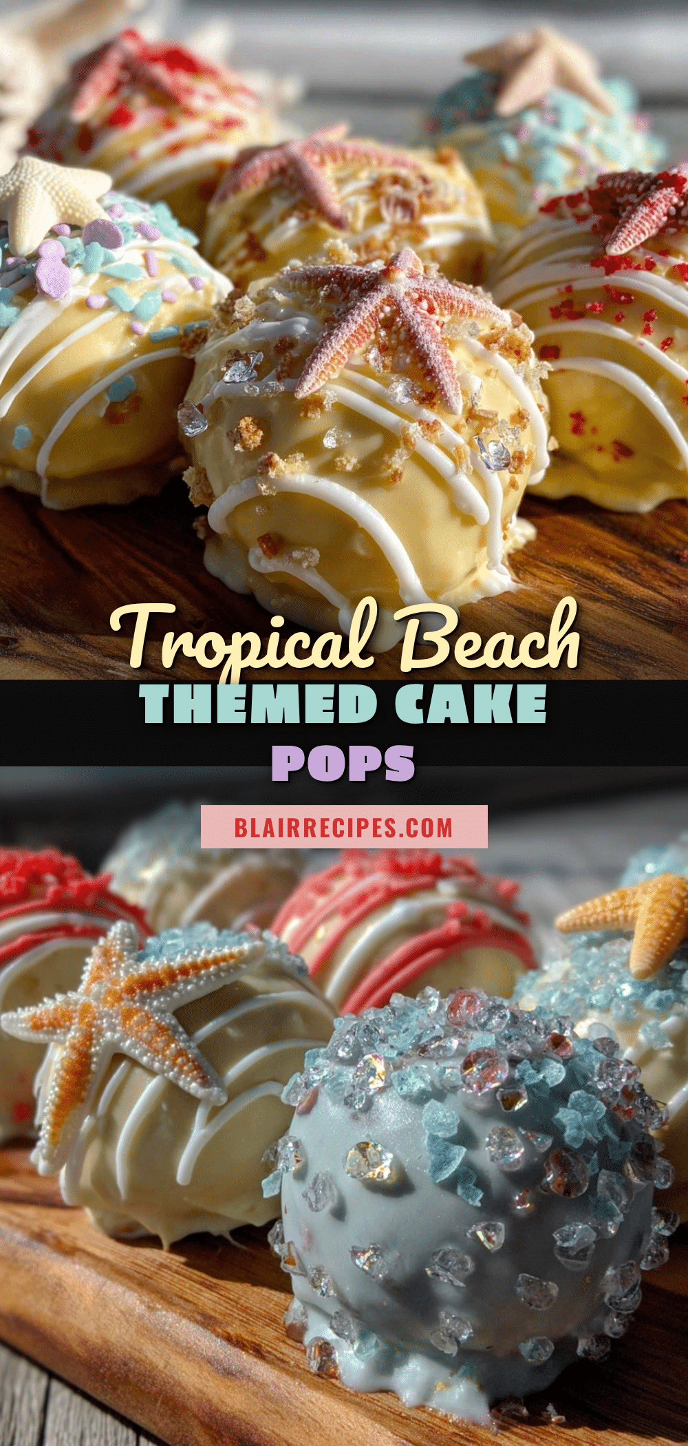 beach themed cake pops recipe