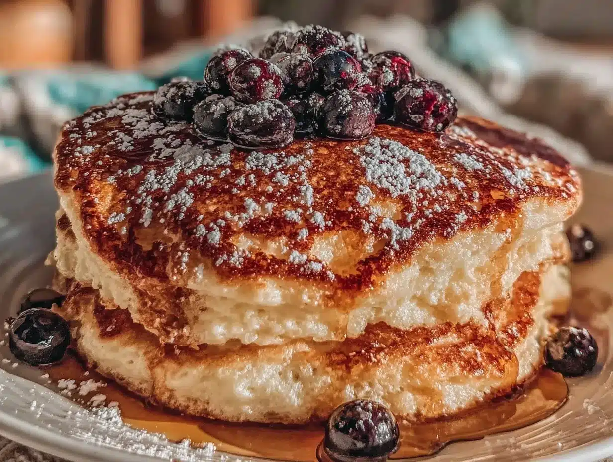 blueberry lemon ricotta pancakes preparation steps