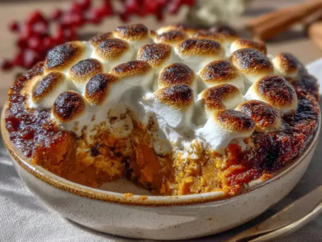 brown butter sweet potato casserole - featured image
