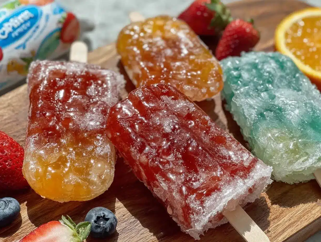 Capri Sun popsicles preparation steps