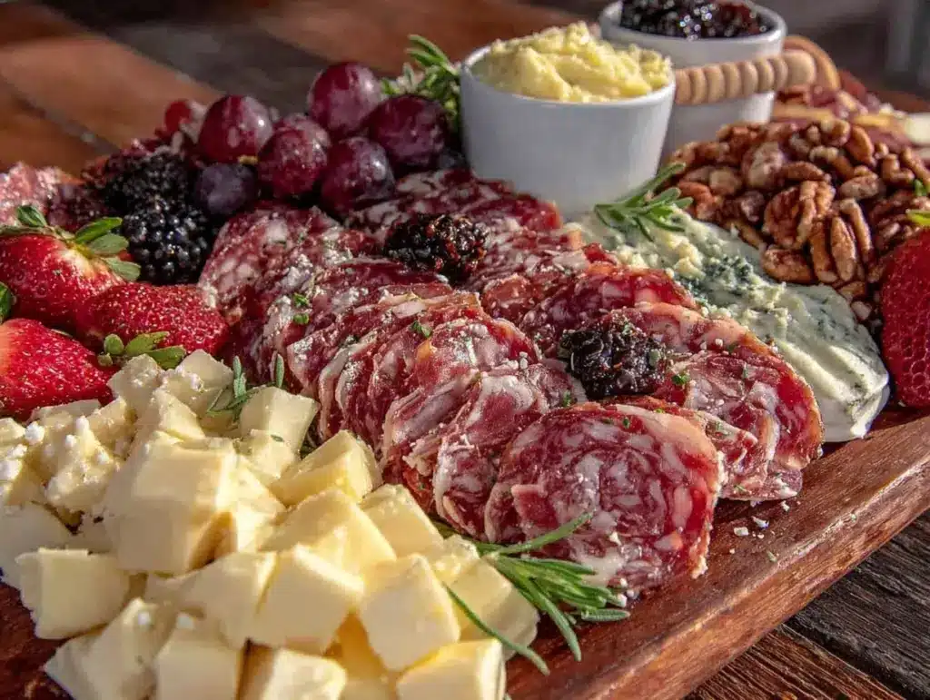 charcuterie brunch board for mothers day - featured image