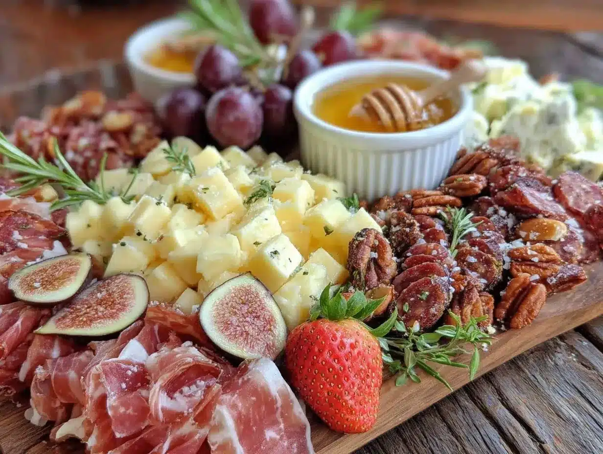 charcuterie brunch board for mothers day preparation steps