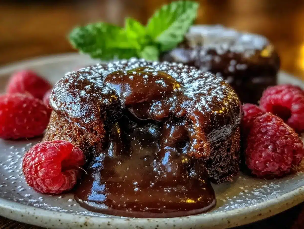 chocolate lava cake for two preparation steps
