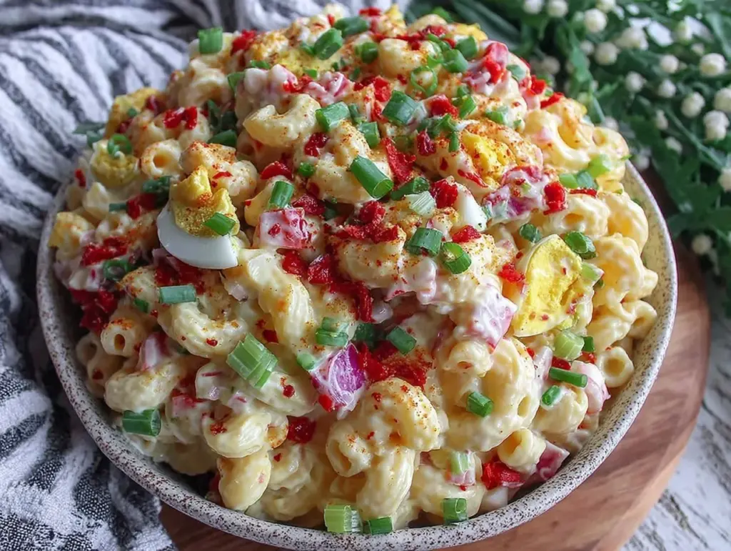 classic homemade macaroni salad - featured image