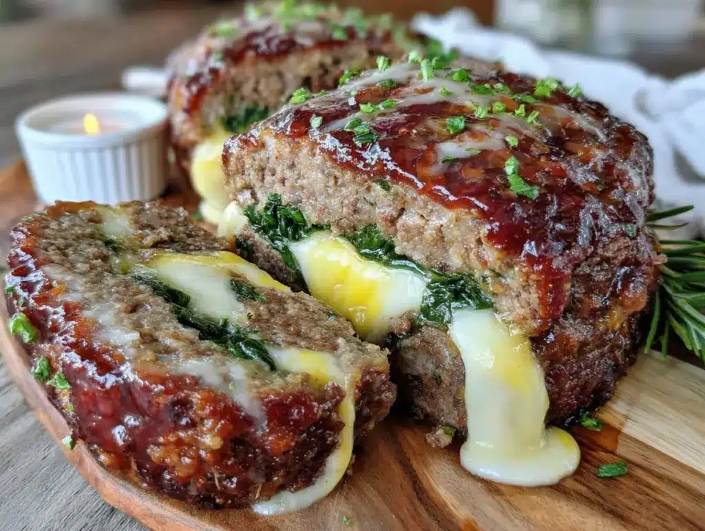 cozy stuffed meatloaf - featured image