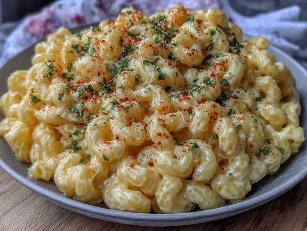 creamy instant pot mac and cheese - featured image