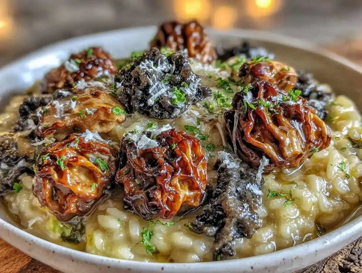 creamy morel mushroom risotto preparation steps