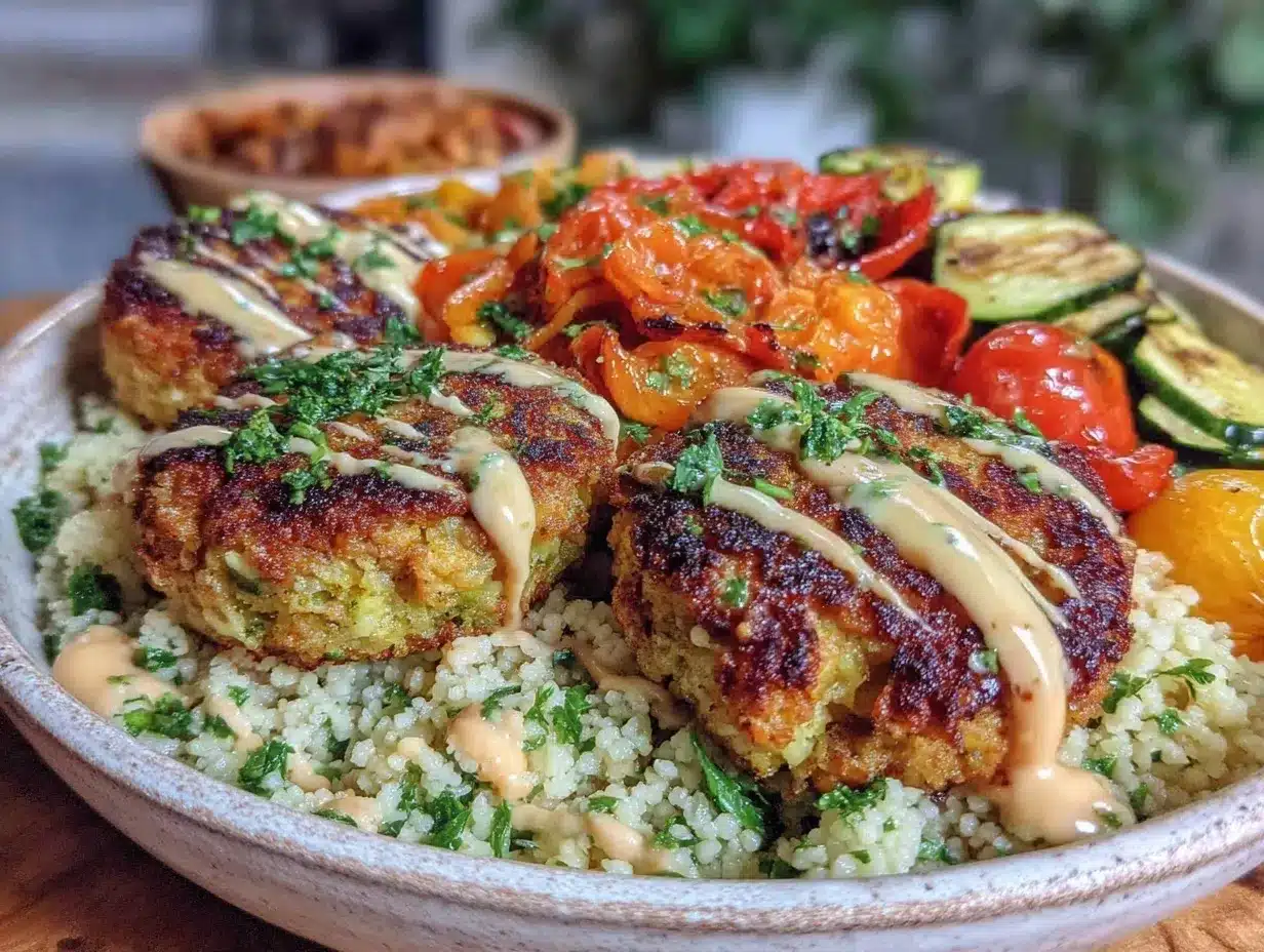crispy baked falafel bowl preparation steps