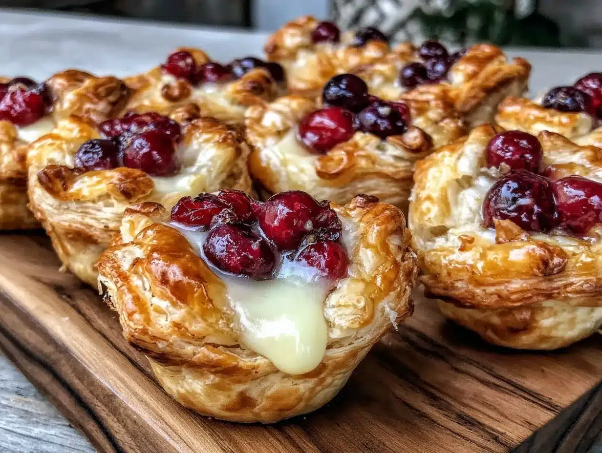 crispy cranberry brie bites preparation steps