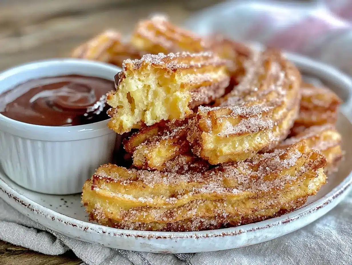 crispy homemade churros preparation steps