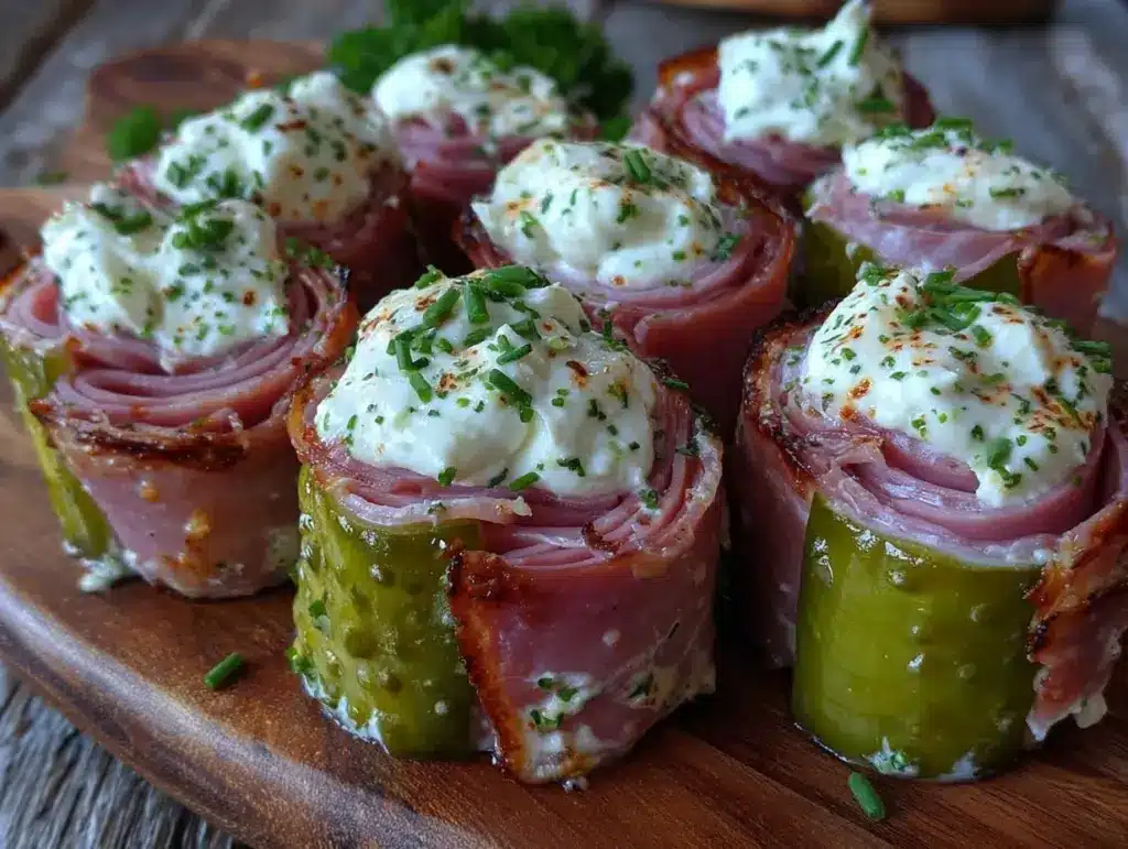 crispy pickle roll-ups - featured image