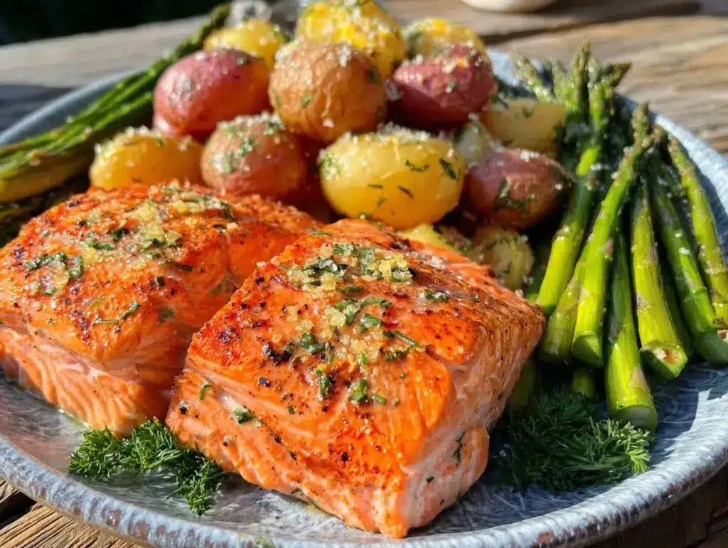 crispy salmon recipe - featured image