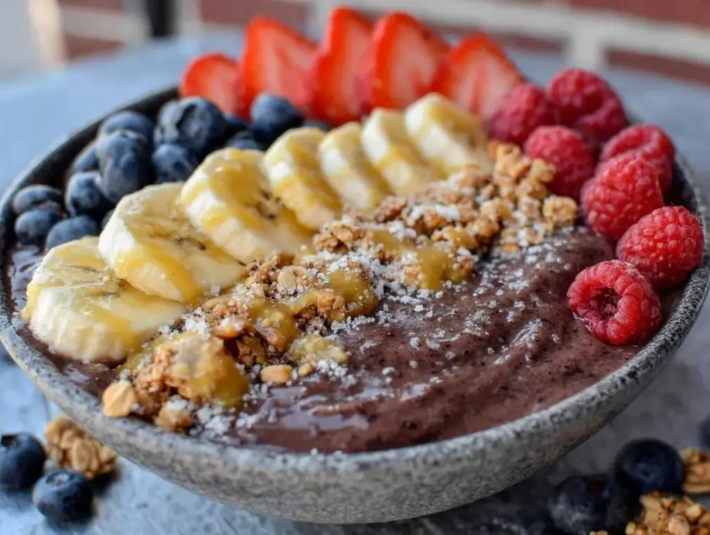 easy creamy acai bowl - featured image