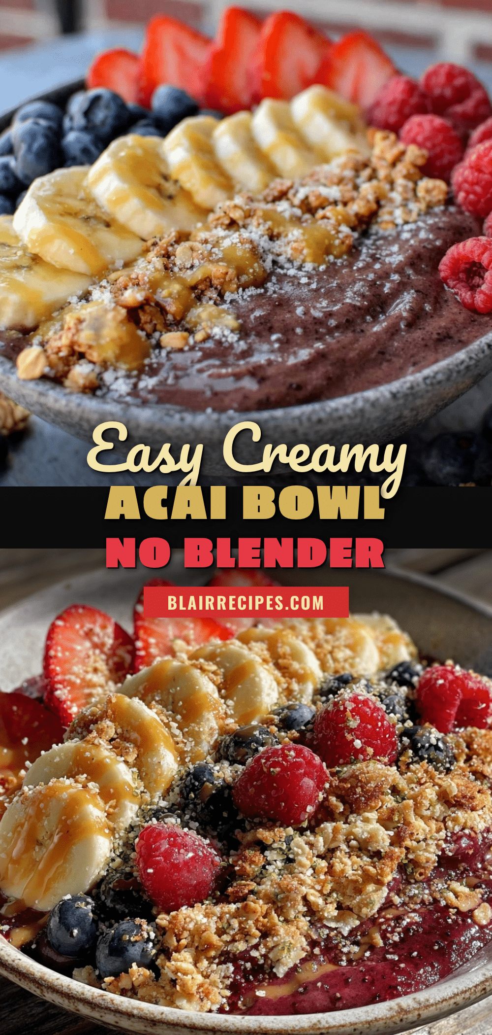 easy creamy acai bowl recipe
