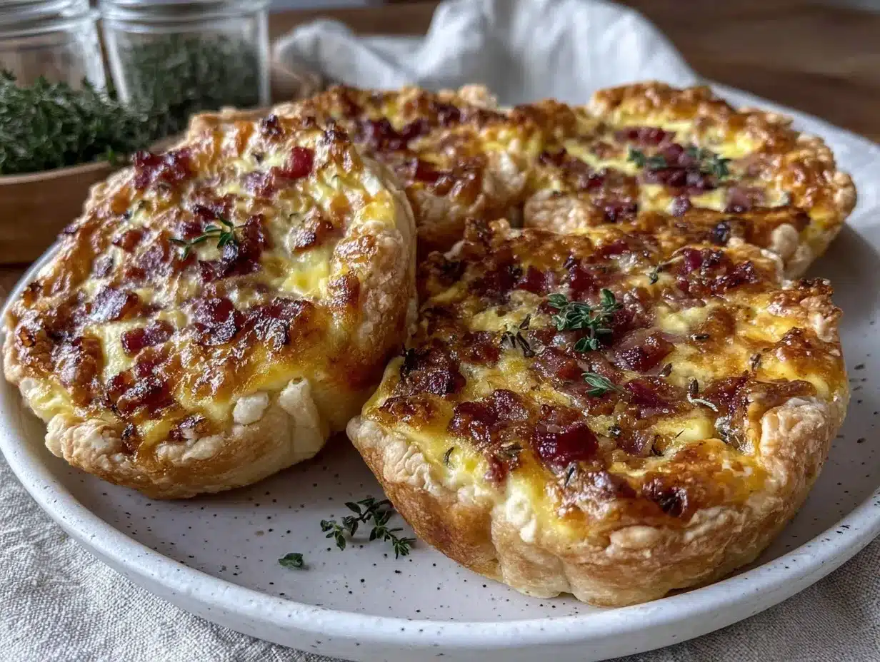 easy crispy mini quiche lorraine preparation steps