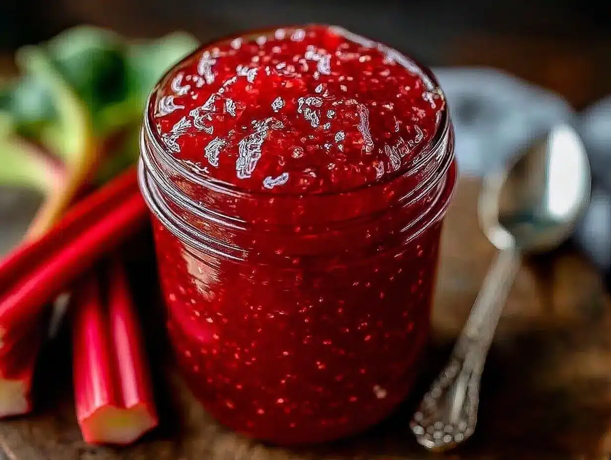 easy homemade rhubarb jam without pectin preparation steps