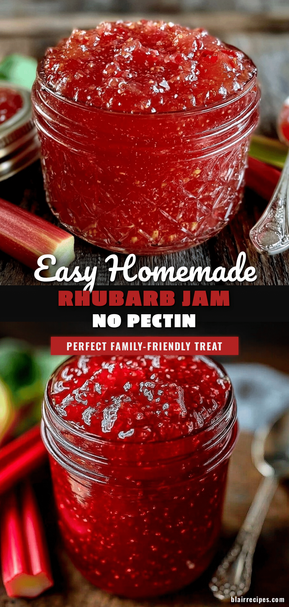 easy homemade rhubarb jam without pectin recipe