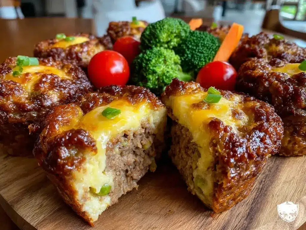easy mini meatloaf muffins - featured image