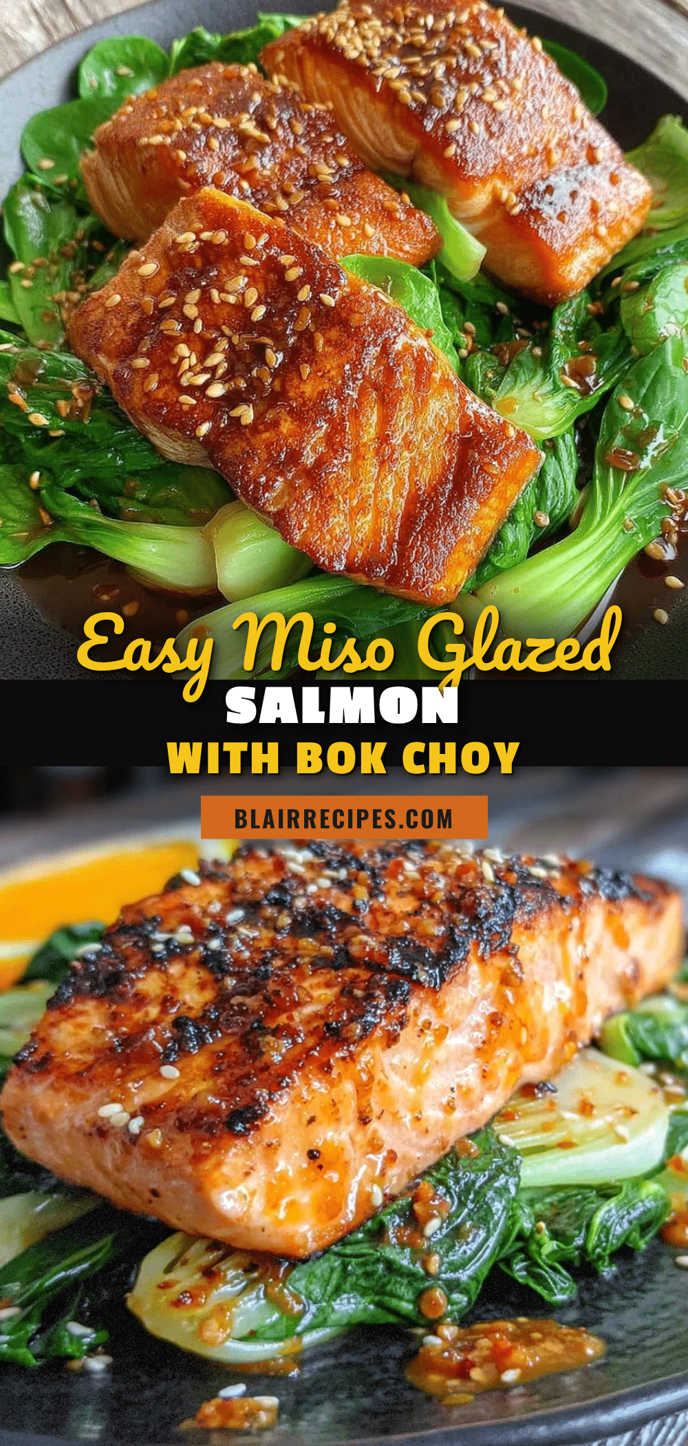 easy miso glazed salmon with bok choy recipe
