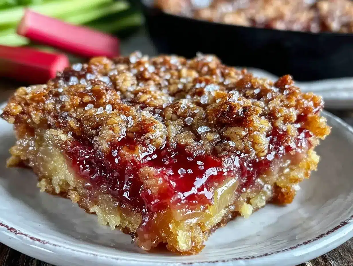 easy tangy rhubarb dump cake preparation steps