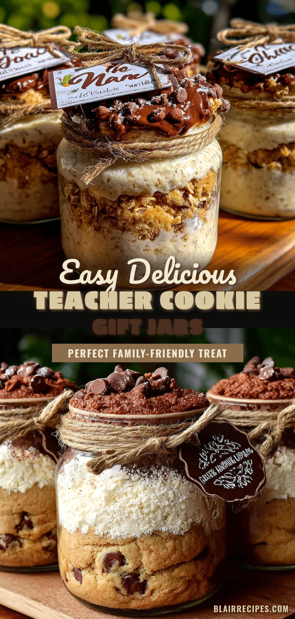 easy teacher cookie gift jars recipe