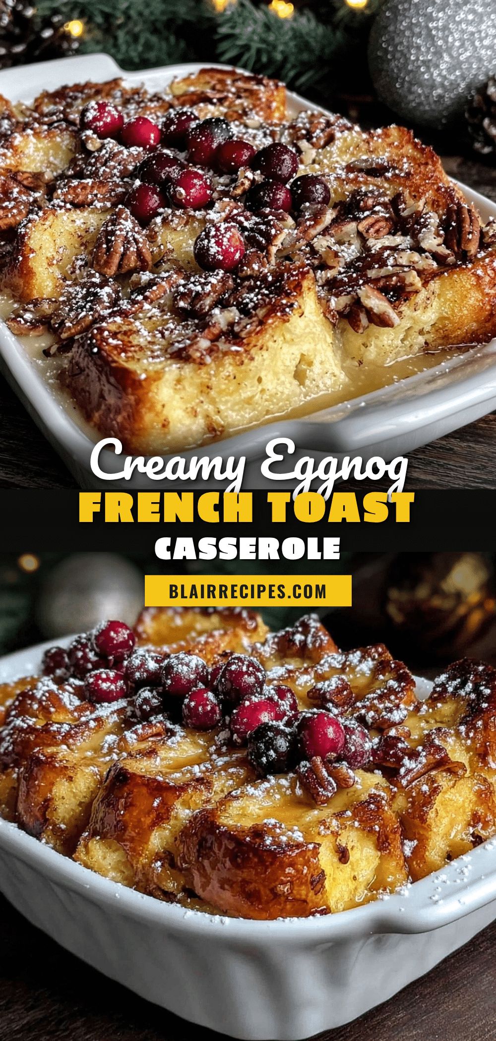 eggnog french toast casserole recipe