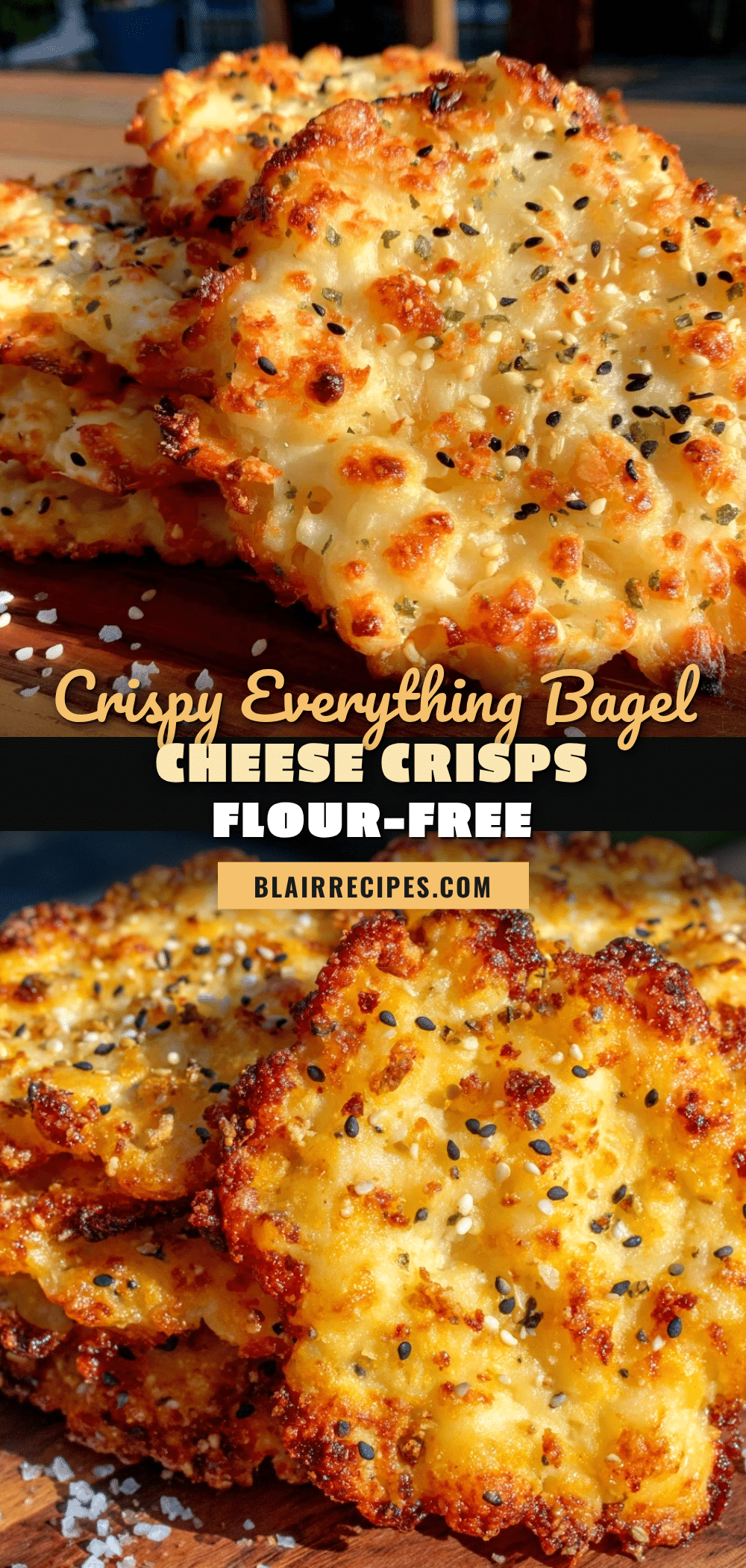everything bagel cheese crisps recipe