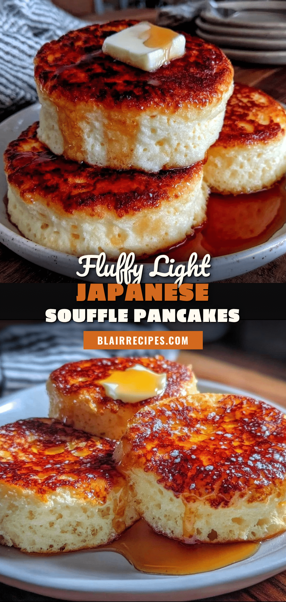 fluffy Japanese souffle pancakes recipe