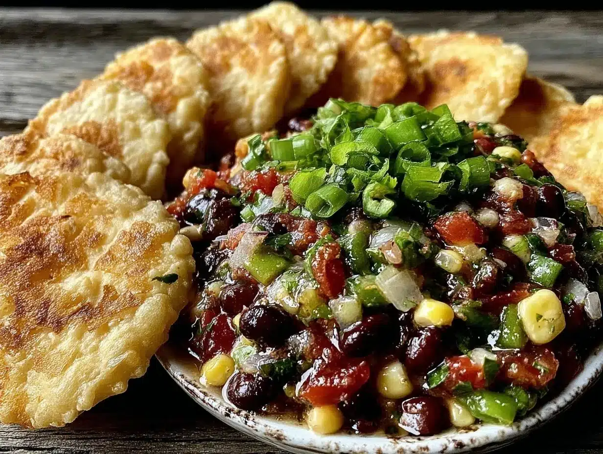 fresh cowboy caviar dip preparation steps