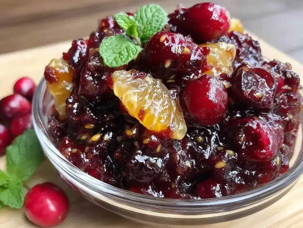 fresh cranberry orange relish - featured image