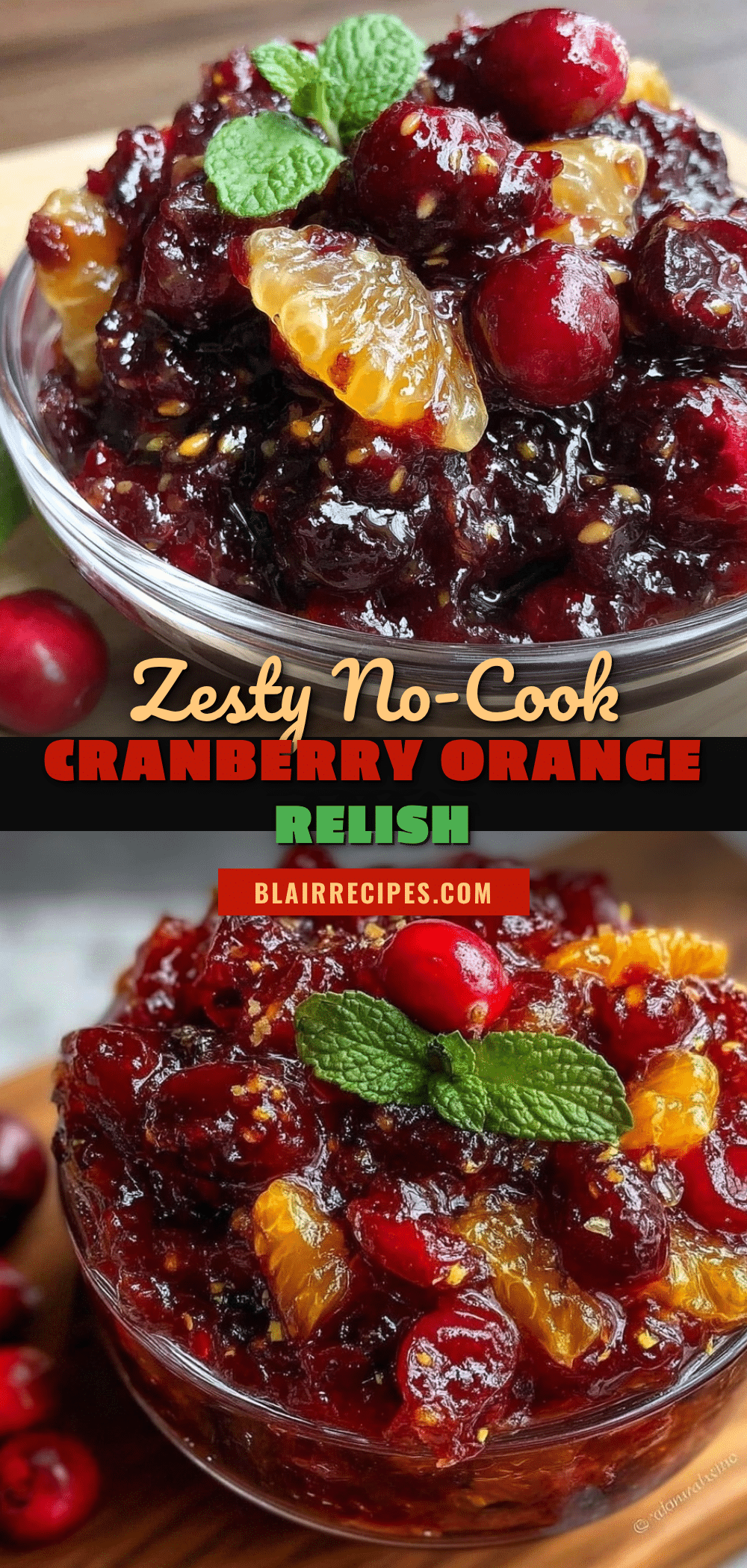 fresh cranberry orange relish recipe
