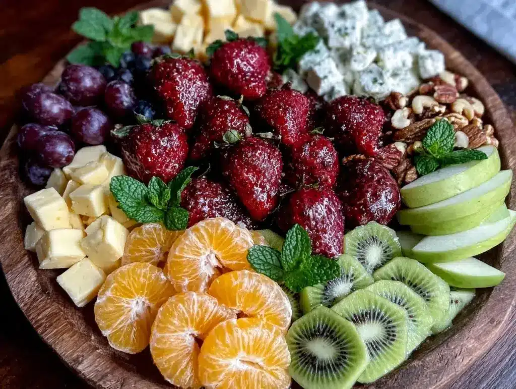 fresh fruit charcuterie board - featured image