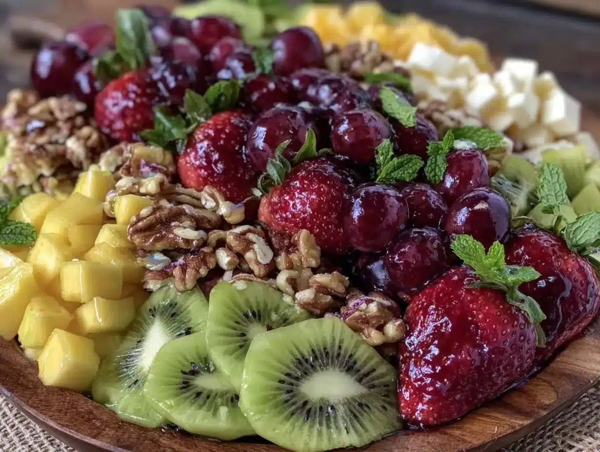 fresh fruit charcuterie board preparation steps
