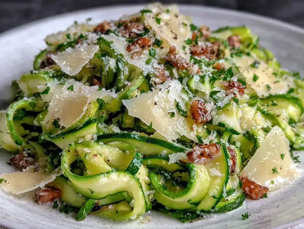 fresh shaved asparagus salad - featured image