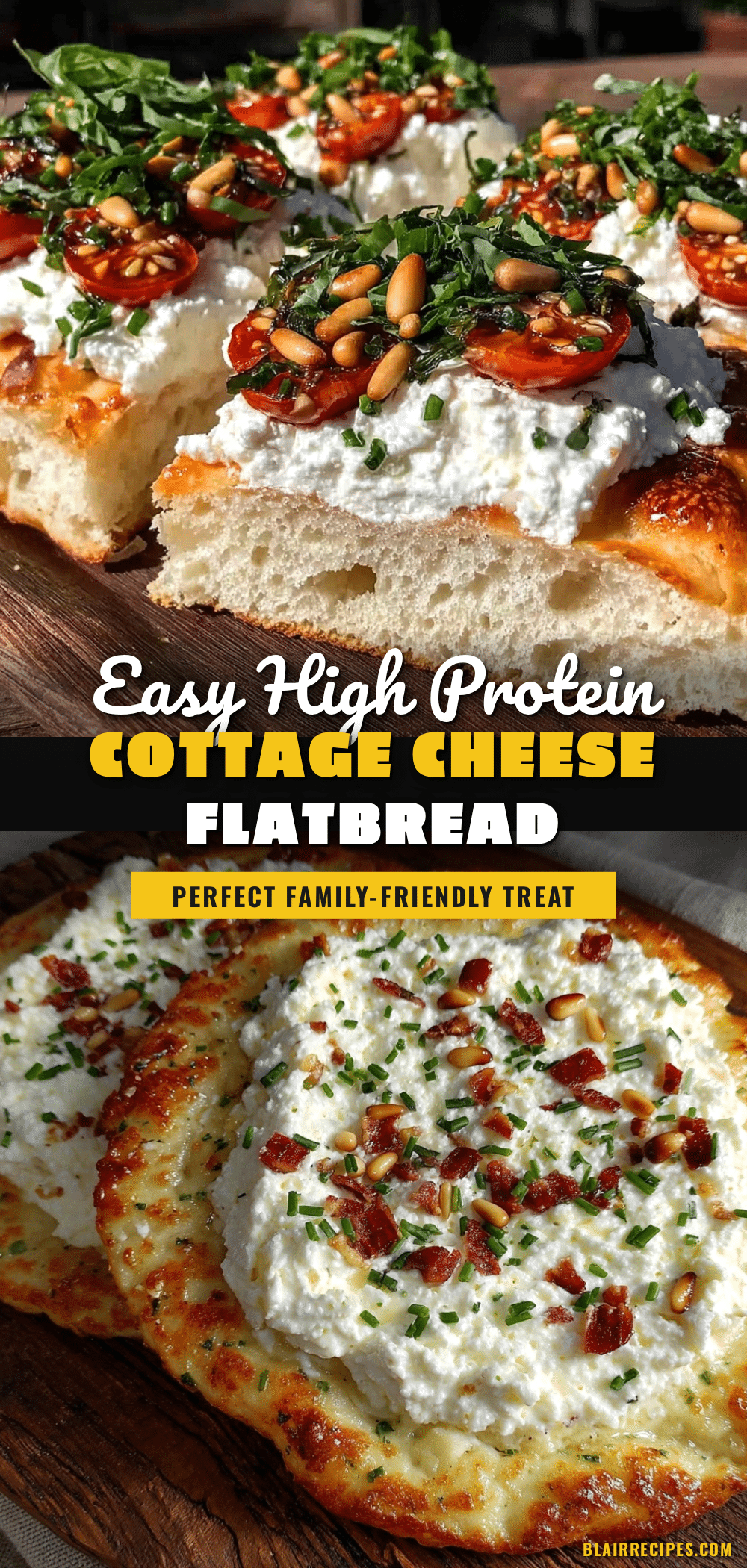 healthy high protein cottage cheese flatbread recipe