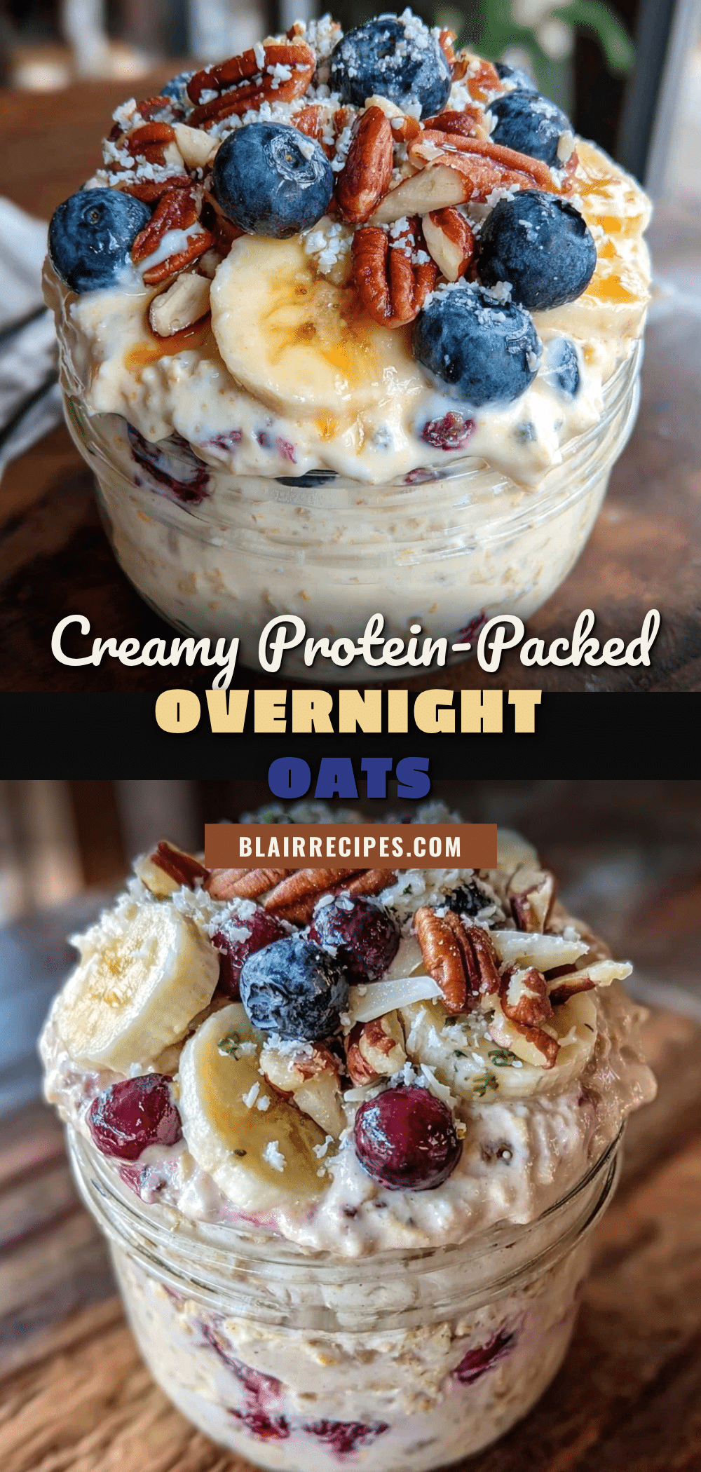 healthy protein overnight oats recipe