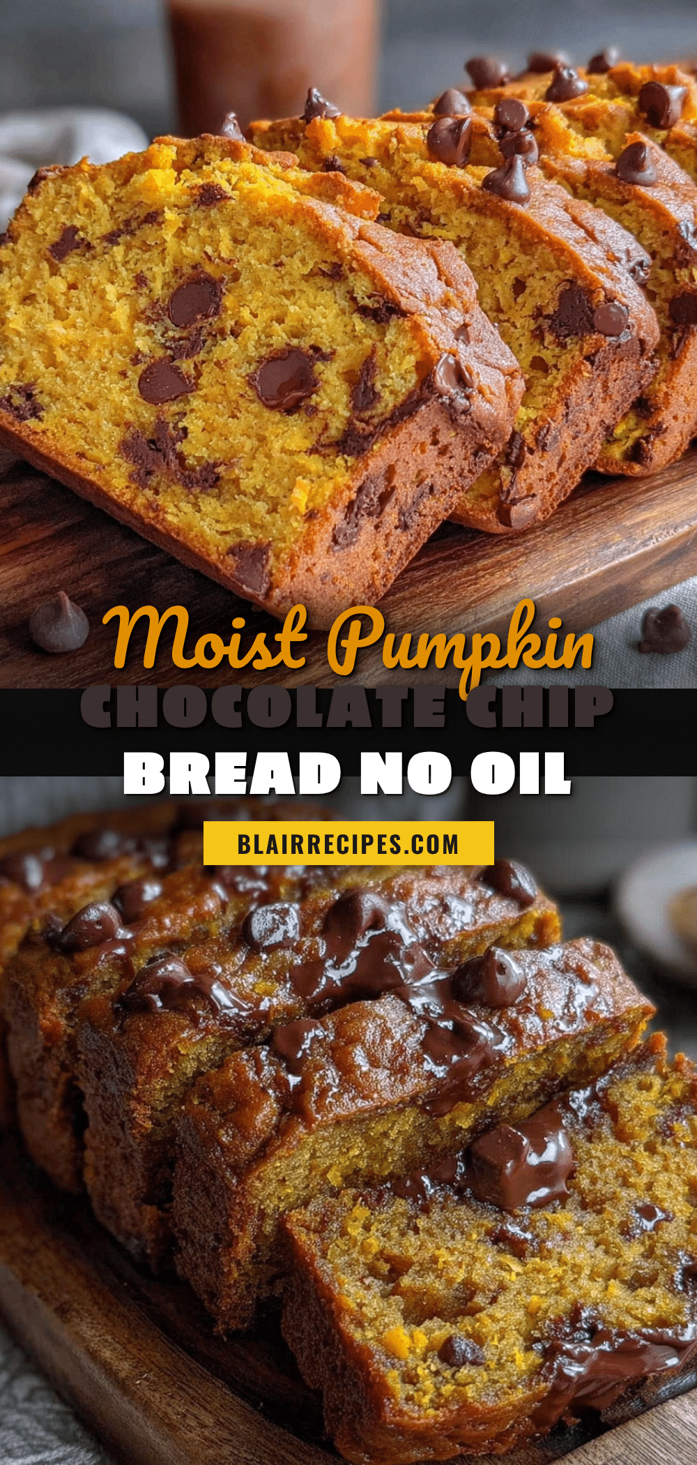 healthy pumpkin chocolate chip bread recipe