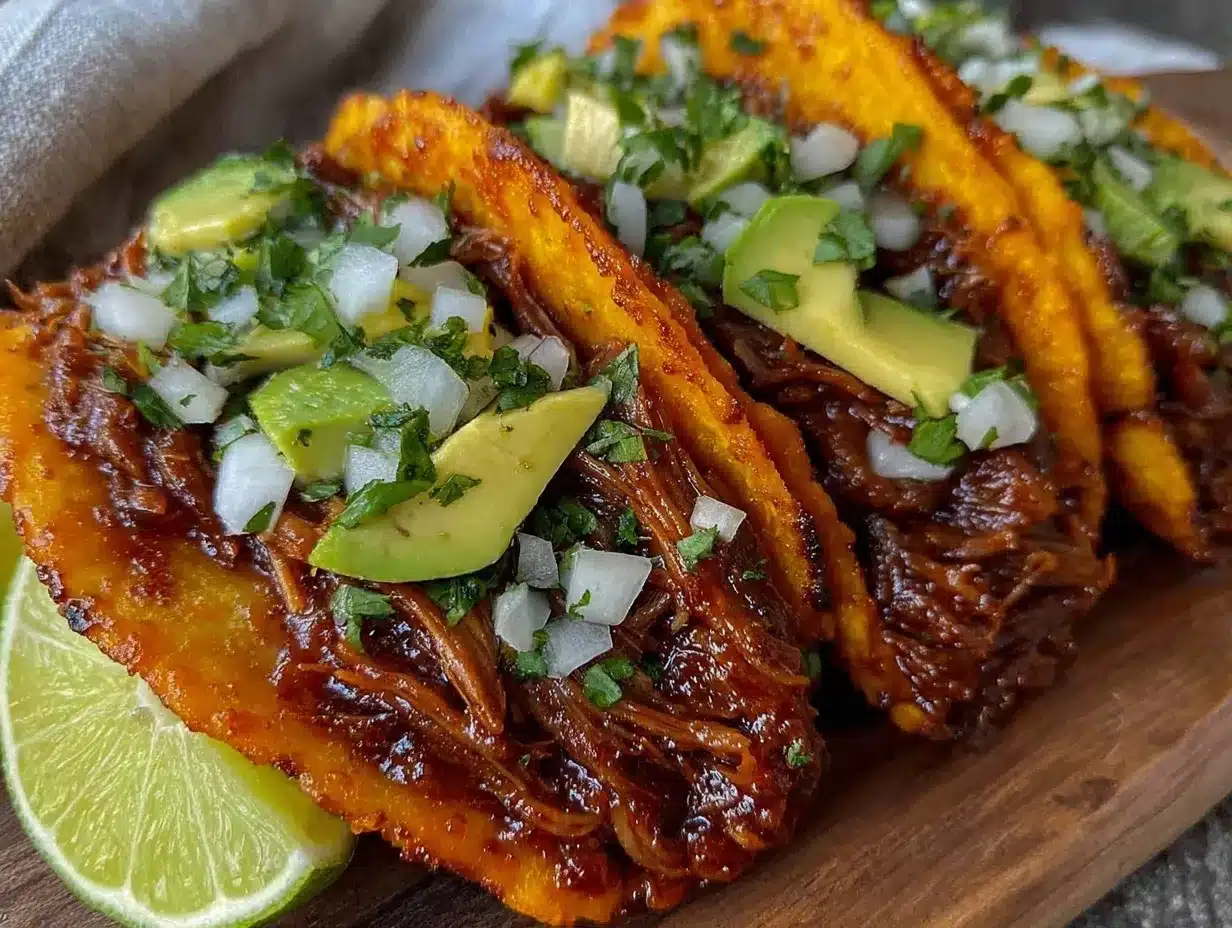 healthy slow cooker carnitas tacos preparation steps