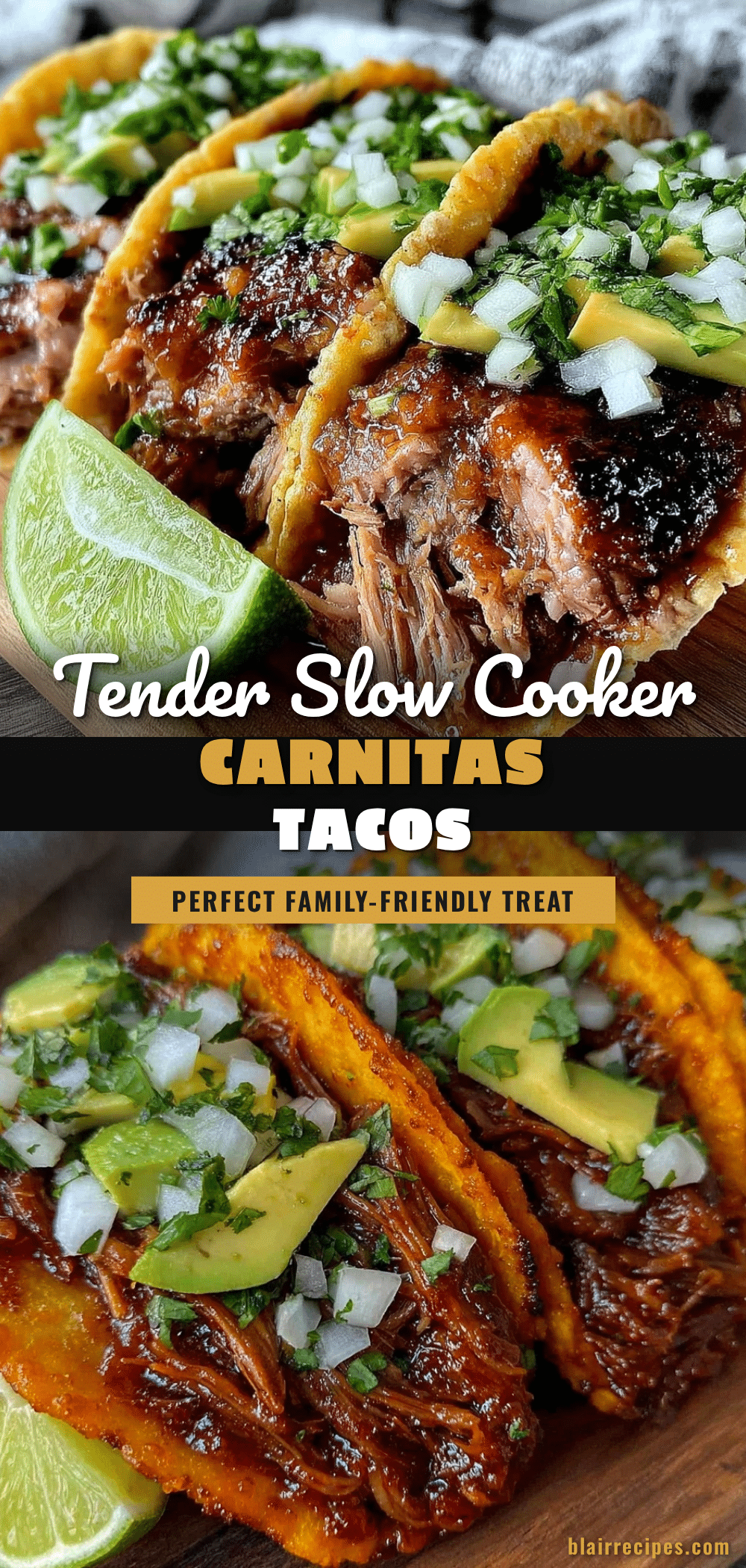 healthy slow cooker carnitas tacos recipe