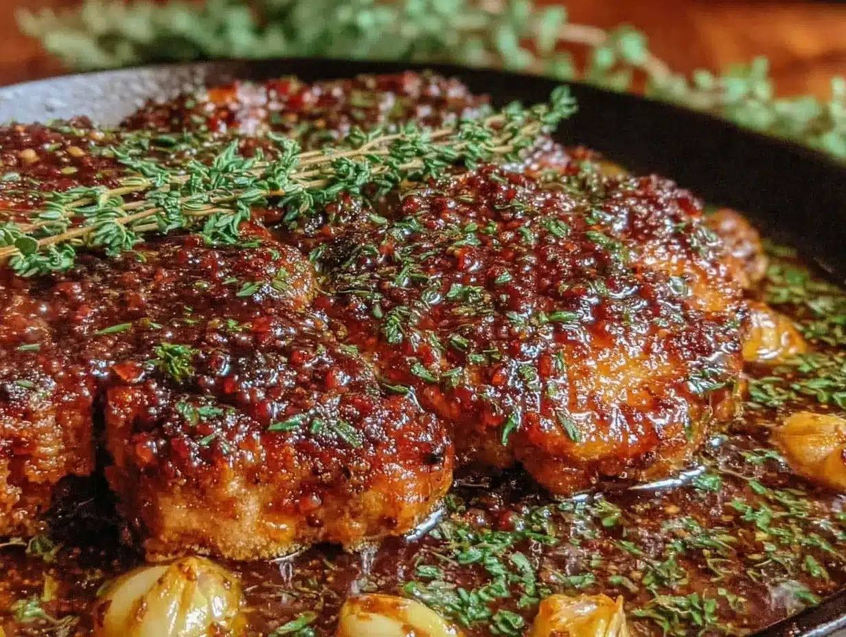 honey garlic pork chops preparation steps