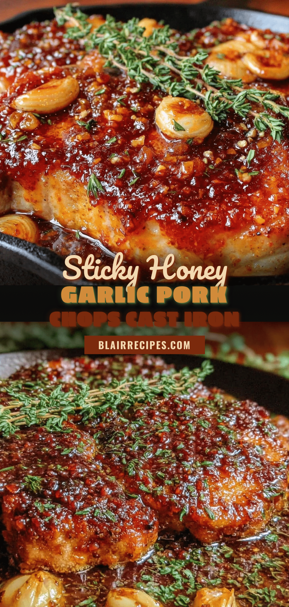 honey garlic pork chops recipe