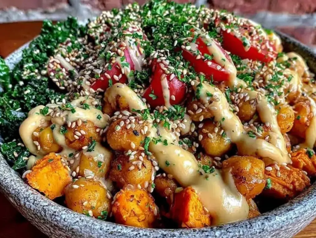 Mediterranean chickpea bowl - featured image