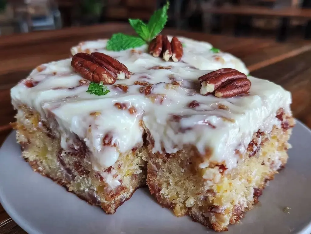 moist hummingbird sheet cake - featured image