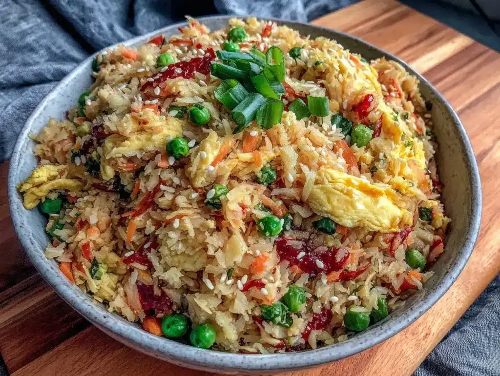 quick cauliflower fried rice - featured image