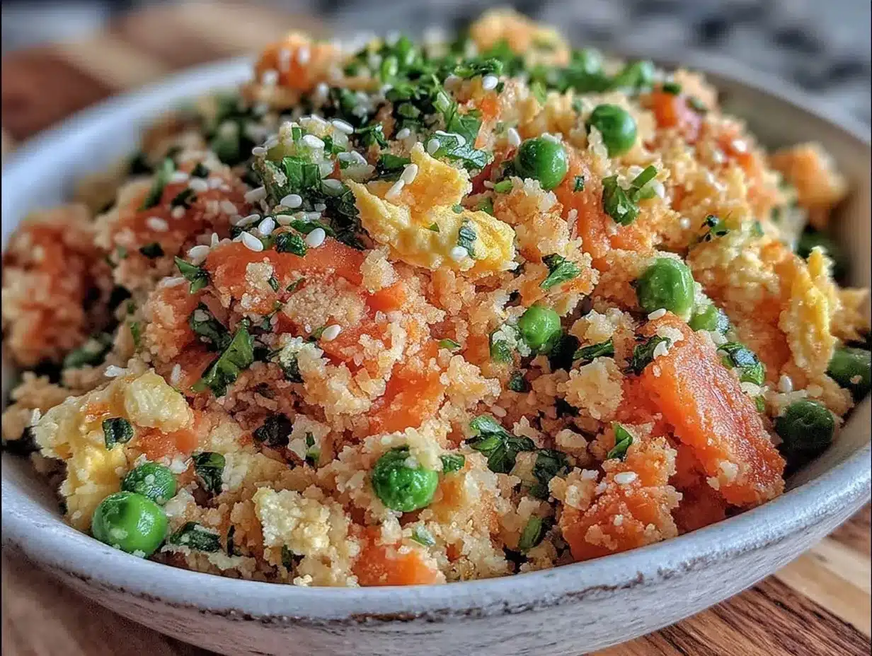 quick cauliflower fried rice preparation steps
