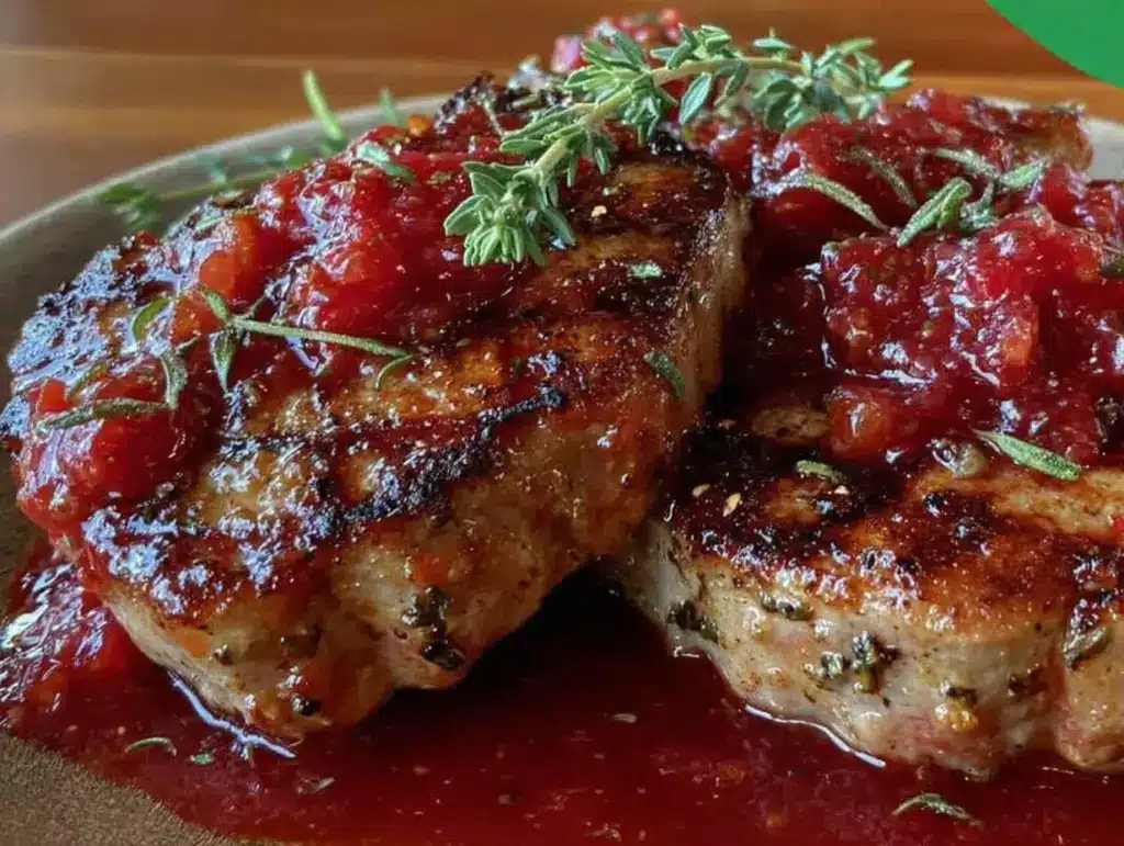 rhubarb sauce for pork chops - featured image