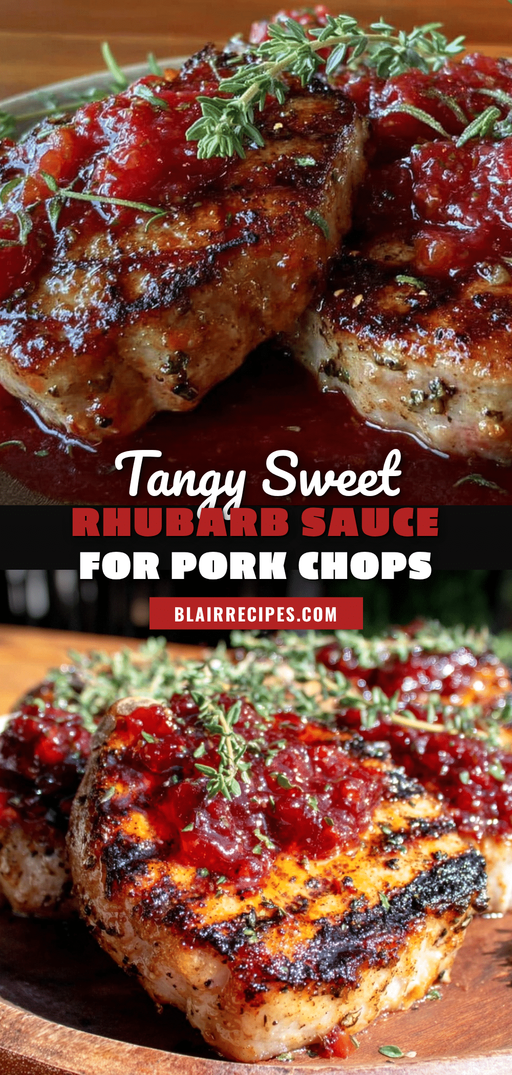 rhubarb sauce for pork chops recipe